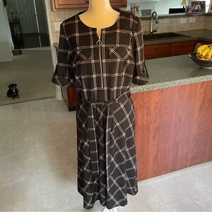 Shelby & Palmer Plaid Dress - MWT - Sz 16